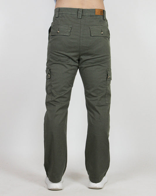Pantalone cargo verde militare