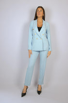 Pantalone a sigaretta celeste chiaro