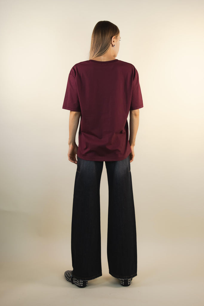 T-shirt bordeaux Santa Subito RK1875 SANTA SUBITO BORDEAUX EGG FAMILY 