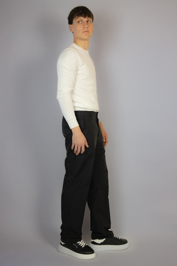 Pantalone nero gamba dritta EGG/2506 NERO EGG FAMILY 