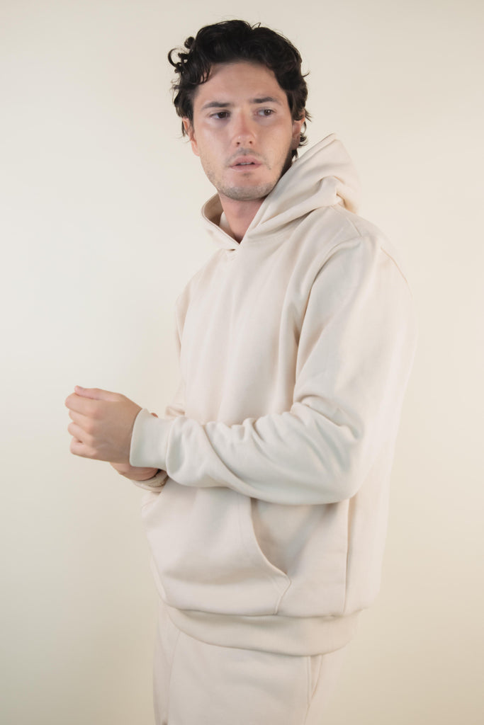 Felpa con cappuccio Avorio M1STRE 01 AVORIO EGG FAMILY 