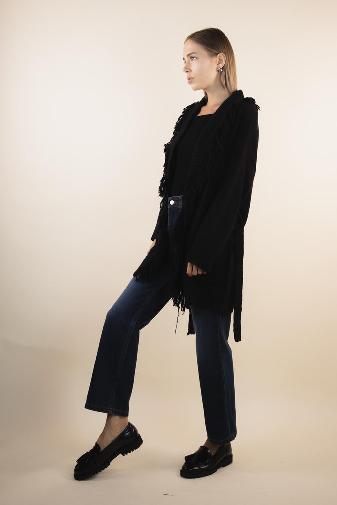 Cardigan Nero CR1033 NERO EGG FAMILY 