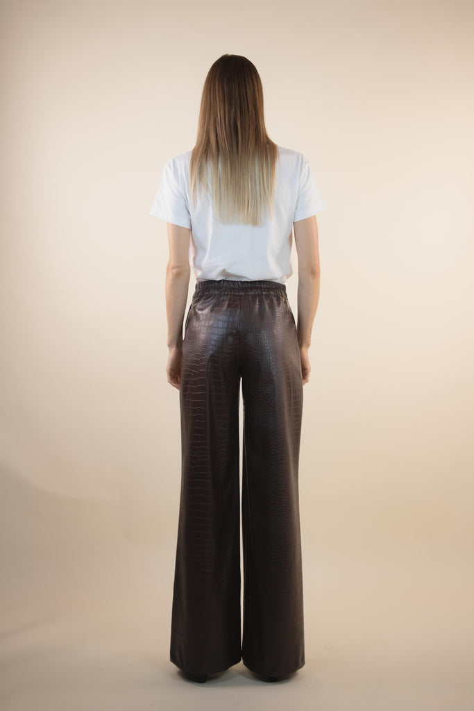 Pantalone ecopelle moro H101/36 MORO EGG FAMILY 