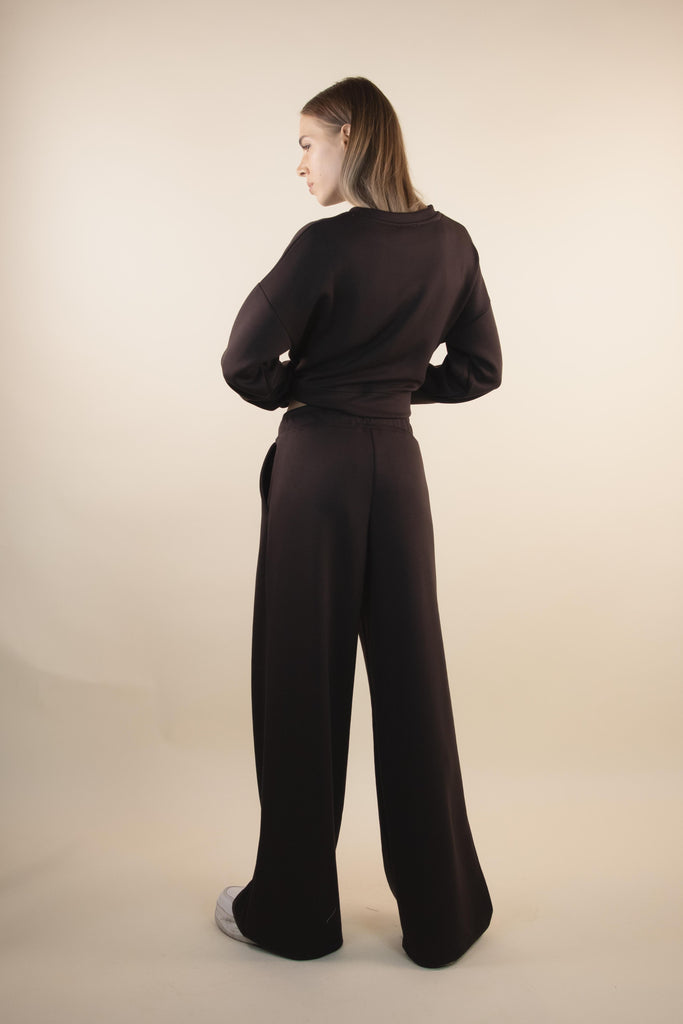 Pantalone sportivo moro a palazzo W1GIORGI 08 MORO EGG FAMILY 