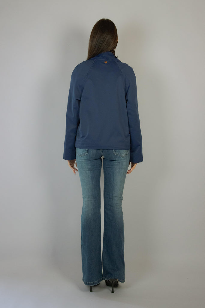 Trench blu navy corto SG02 BLU DENIM EGG FAMILY 