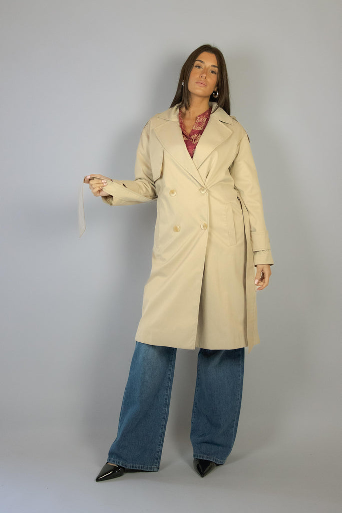 Trench beige lungo SG01 GHIACCIO EGG FAMILY 