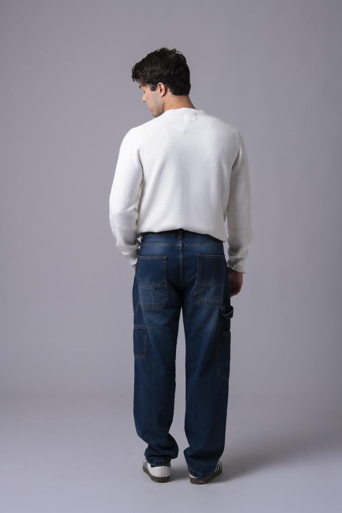 Jeans cargo Q20785 DENIM EGG FAMILY 