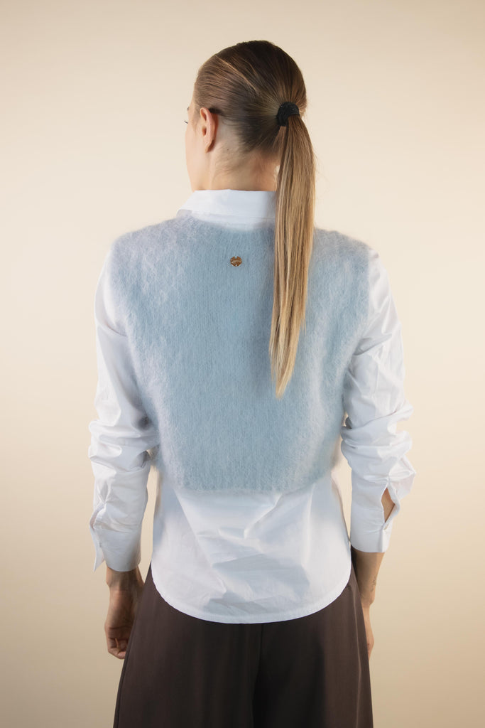 Gilet celeste polvere GL664-01 POLVERE 205 EGG FAMILY 