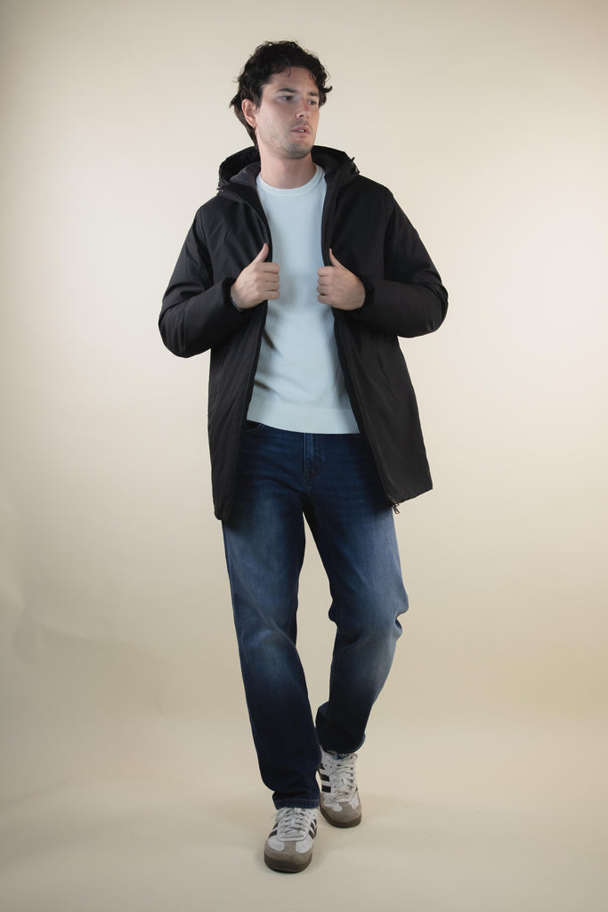 Parka Nero P24007AI NERO EGG FAMILY 