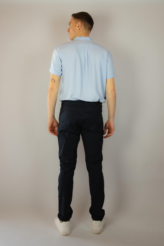 Pantalone lungo blu in cotone leggero C/ALAN BLU EGG FAMILY 
