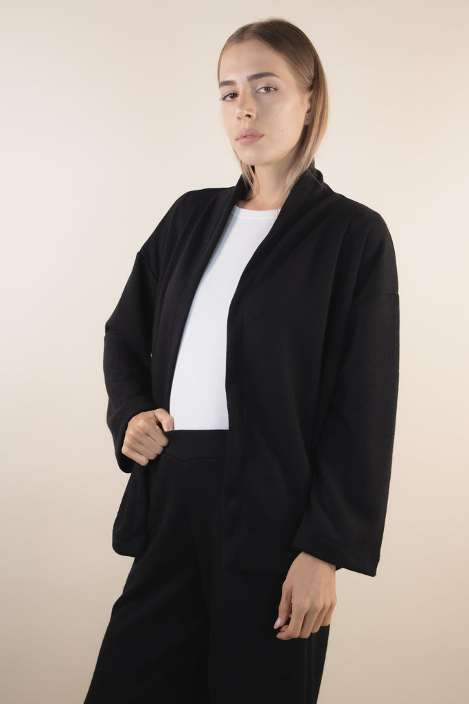 Cardigan nero W1LISI 22 NERO EGG FAMILY 