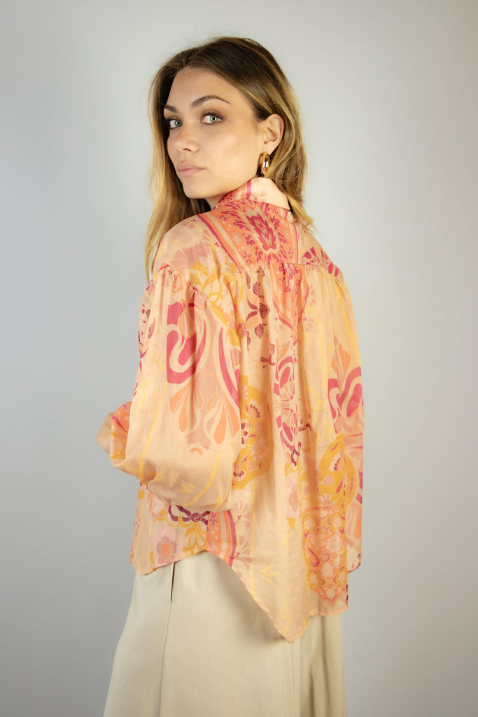 Camicia in fantasia floreale rosa EG018 VARIANTE 1 EGG FAMILY 