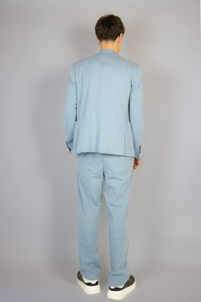 Pantalone carta da zucchero in punto Milano modello dritto EGG/2503 C.ZUCCHERO EGG FAMILY 