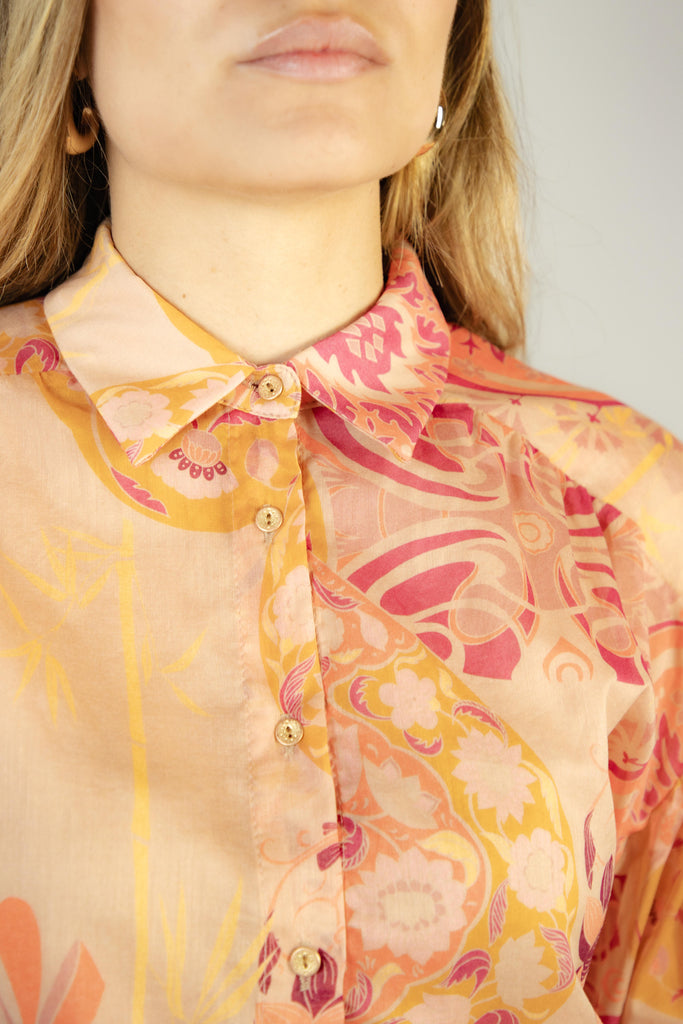 Camicia in fantasia floreale rosa EG018 VARIANTE 1 EGG FAMILY 