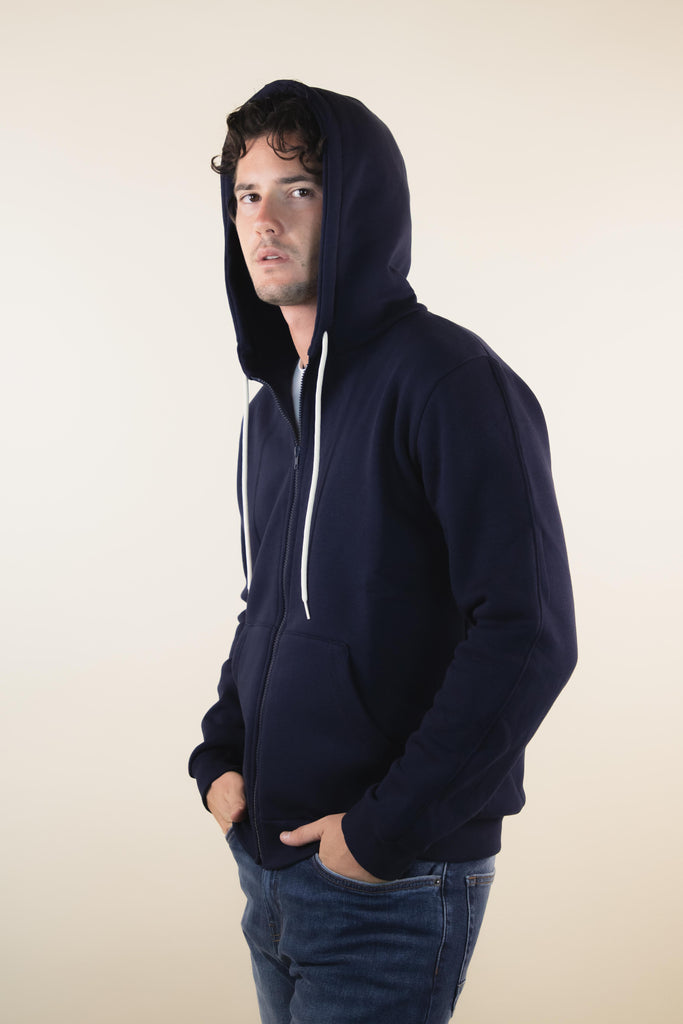 Felpa con cerniera Blu M1COL 01 BLU EGG FAMILY 