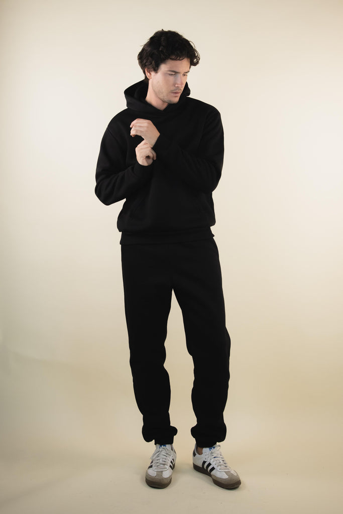 Felpa con cappuccio Nera M1STRE 01 NERO EGG FAMILY 