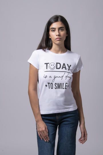 T-shirt Smile 177348 BIANCO EGG FAMILY 