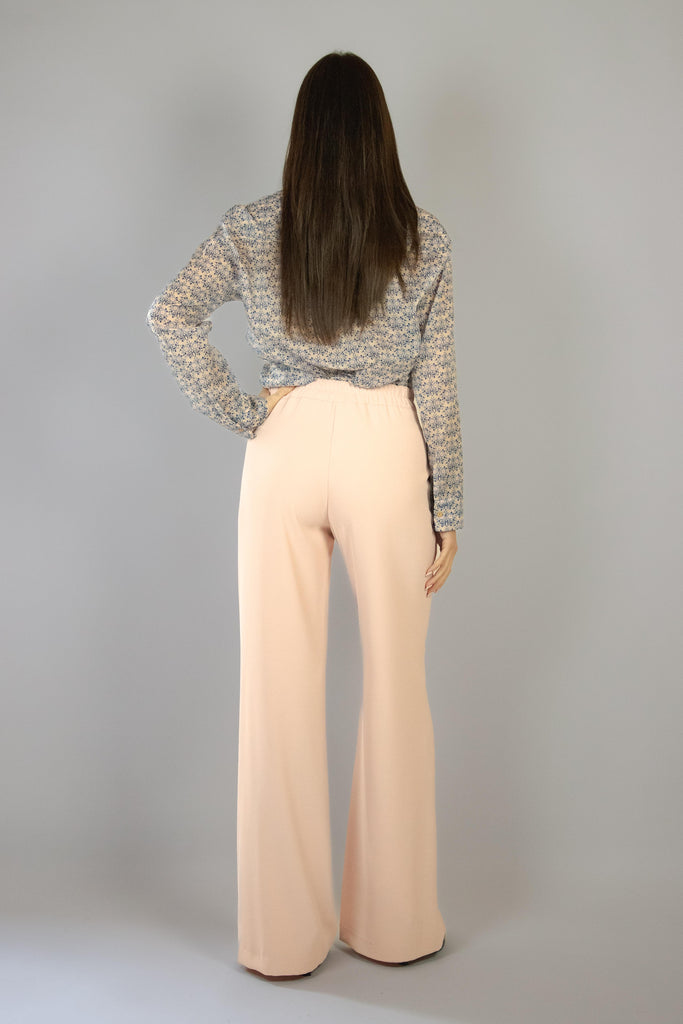 Pantalone palazzo rosa chiaro 101/24 ROSA EGG FAMILY 