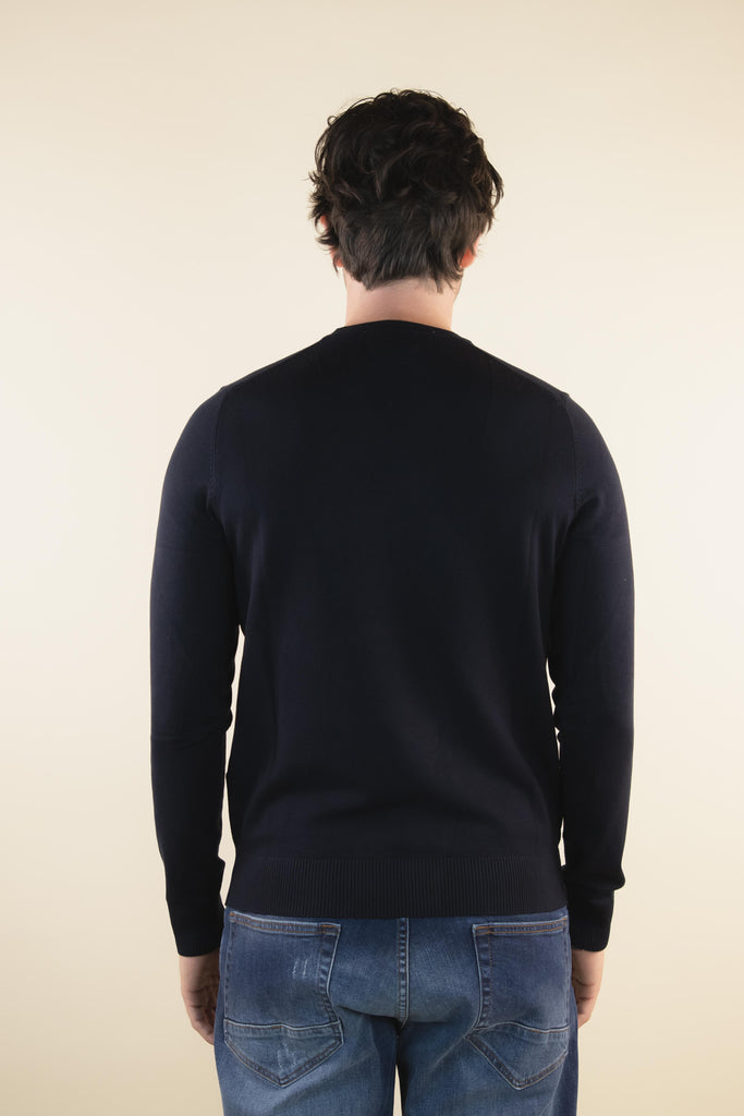 Maglia in punto bubble Blu P20009AI BLU EGG FAMILY 