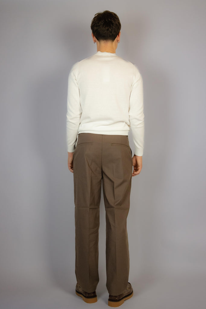 Pantalone di colore moka gamba dritta EGG/2506 MOKA EGG FAMILY 