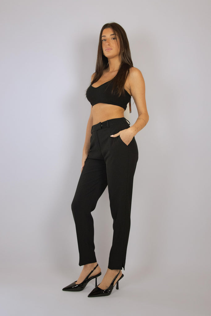 Pantalone nero a sigaretta 121/24 NERO EGG FAMILY 