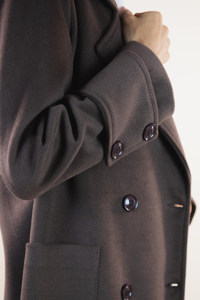 Cappotto leggero marrone sfoderato ZK4275T48 CIOCCOLATO EGG FAMILY 