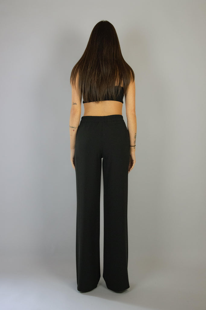 Pantalone palazzo nero 101/24 NERO EGG FAMILY 