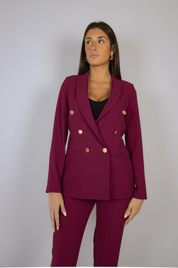 Blazer doppio petto rosso sangria 503/24 SANGRIA EGG FAMILY 