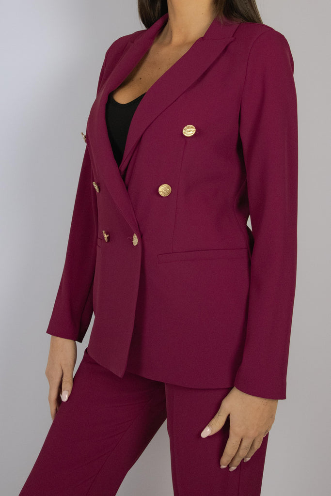 Blazer doppio petto rosso sangria 503/24 SANGRIA EGG FAMILY 