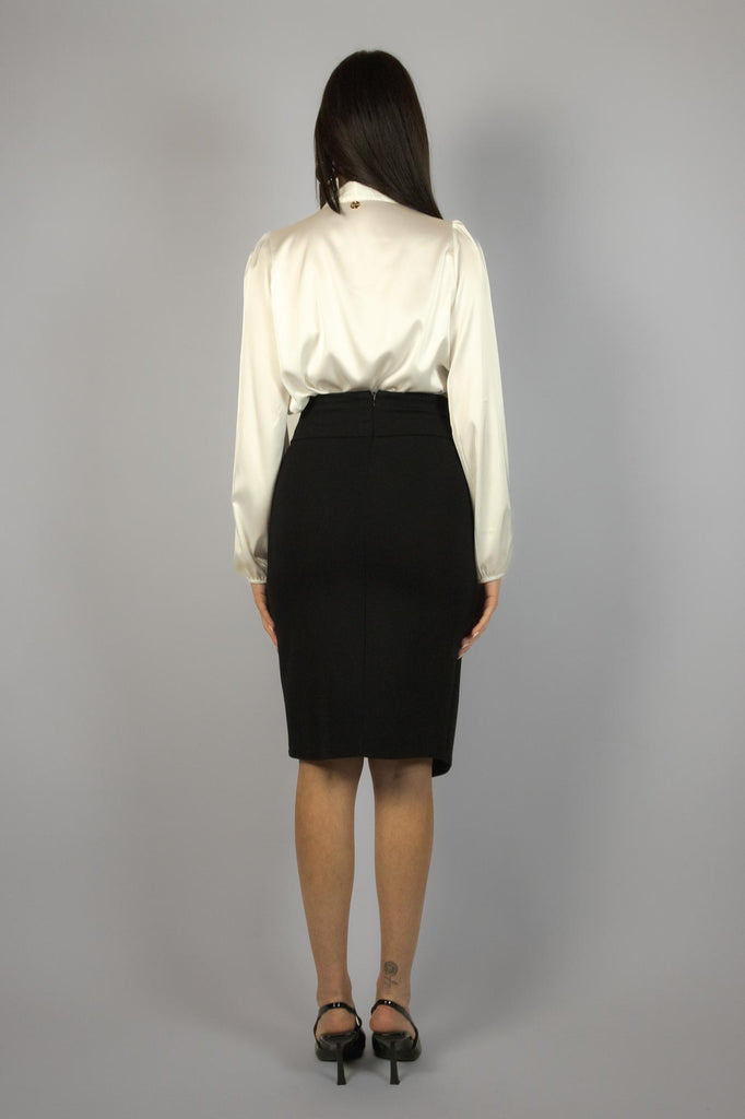 Gonna longuette nera punto Milano ZG2301T16 NERO EGG FAMILY 