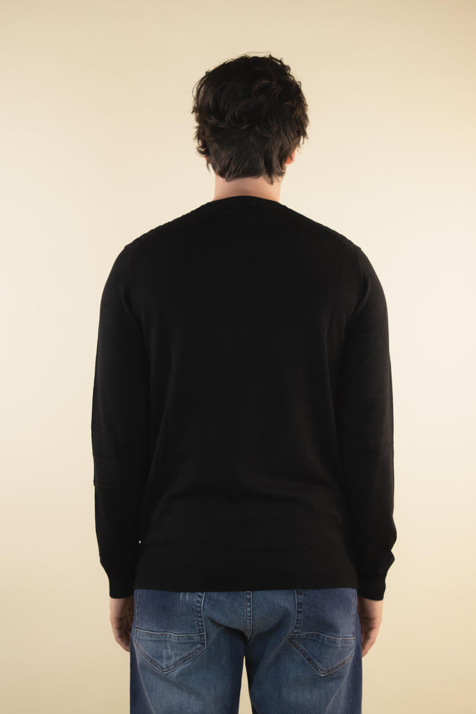 Maglia con intreccio Nero P20025 NERO EGG FAMILY 