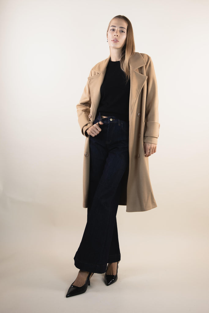 Cappotto leggero sfoderato color cammello ZK4275T48 CAMMELLO EGG FAMILY 