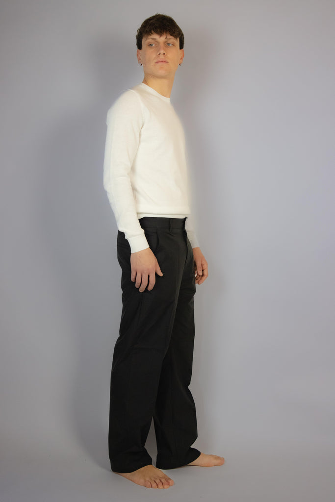 Pantalone nero gamba dritta EGG/2506 NERO EGG FAMILY 