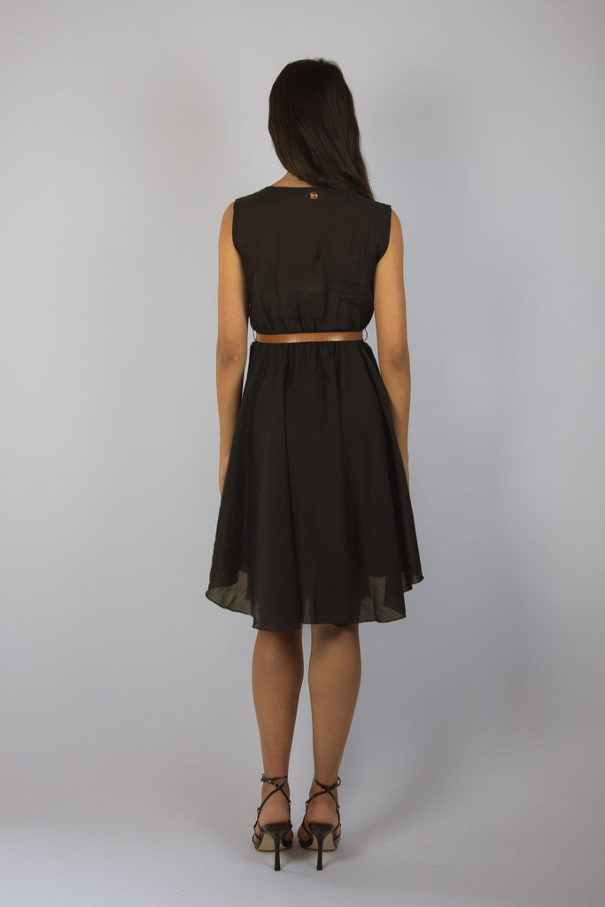 Abito con scollo a V nero JA5098T41T102 NERO EGG FAMILY 