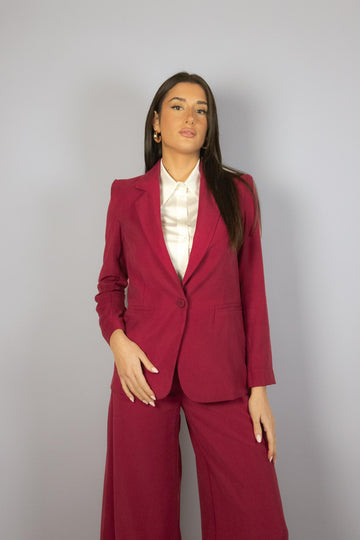 Blazer in viscosa color rosso India G517/21 INDIA EGG FAMILY 