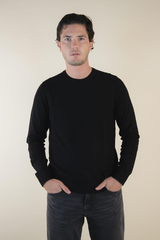 Maglia in punto bubble Nero P20009AI NERO EGG FAMILY 