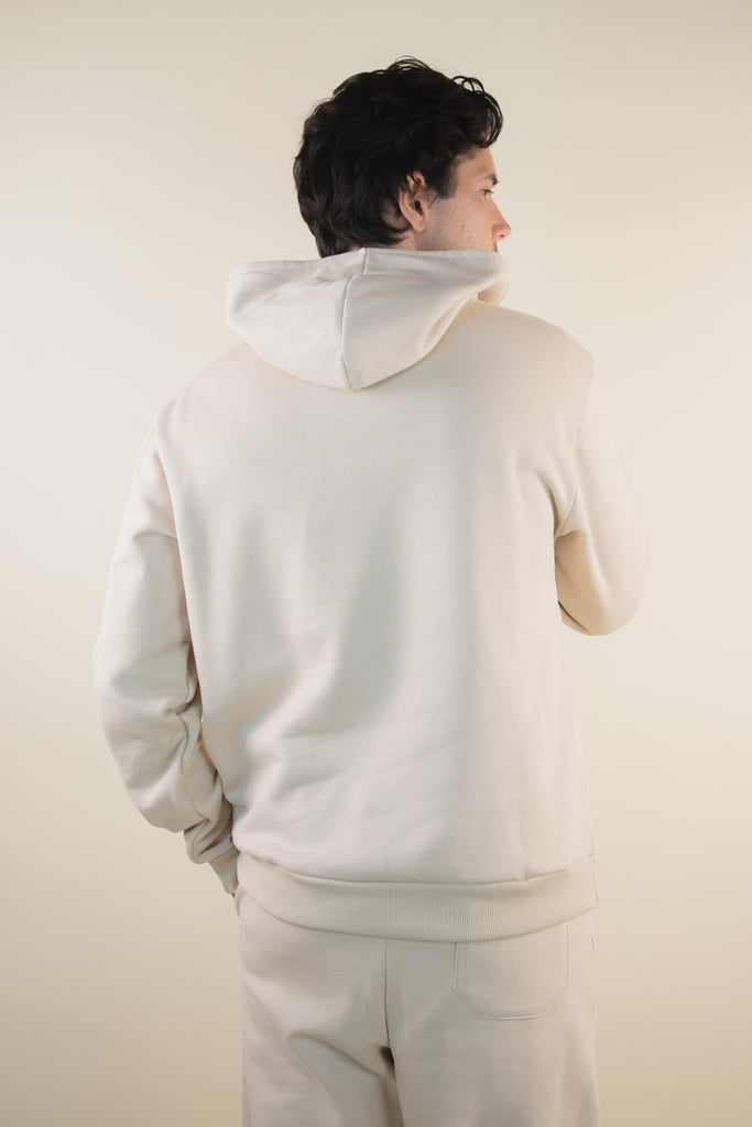 Felpa con cappuccio Avorio M1STRE 01 AVORIO EGG FAMILY 