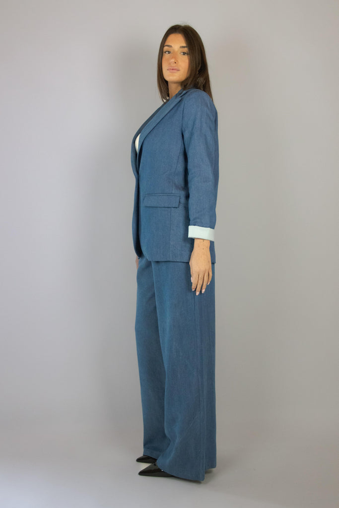 Blazer in denim scuro EG985 MEDIO EGG FAMILY 