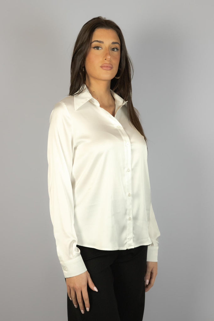 Camicia satin bianca EVELYN CA EVELYN RASO PANNA EGG FAMILY 