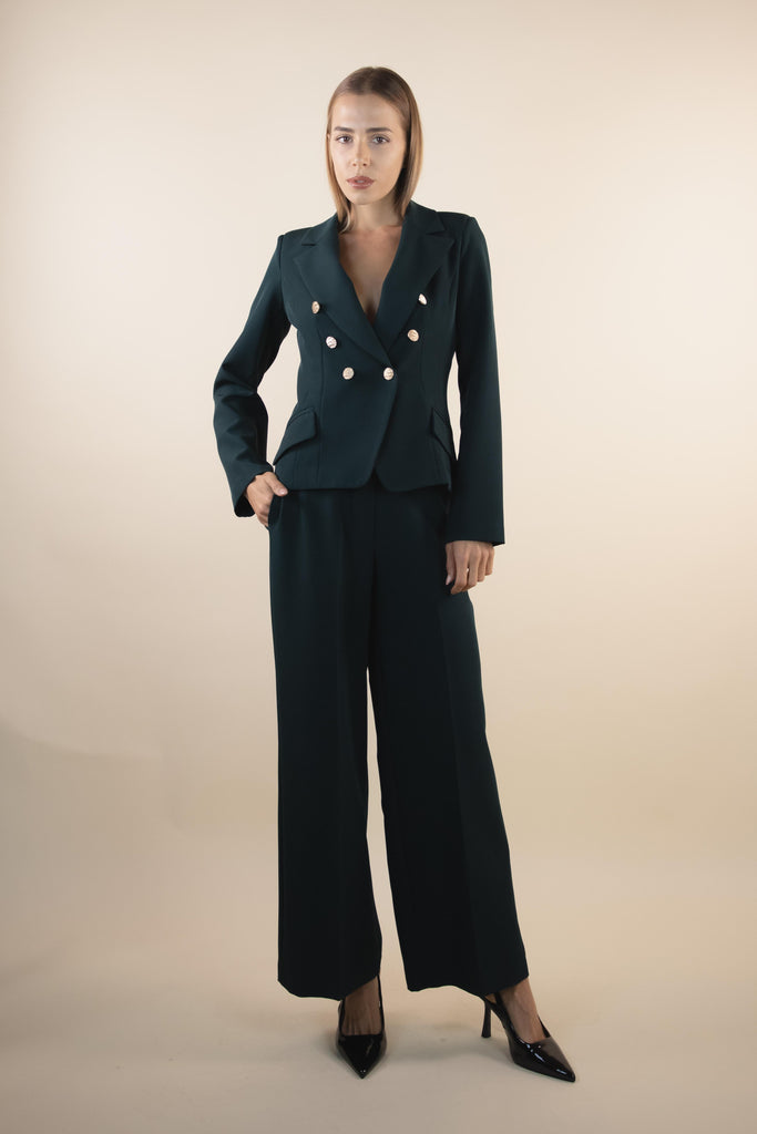 Blazer verde foresta doppio petto H528/29 FOREST 1488 EGG FAMILY 