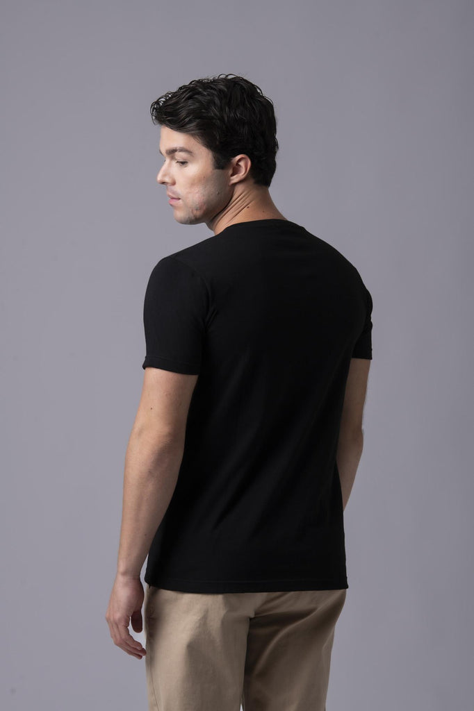 T-shirt nera con auto rossa 1974 177365 NERO EGG FAMILY 