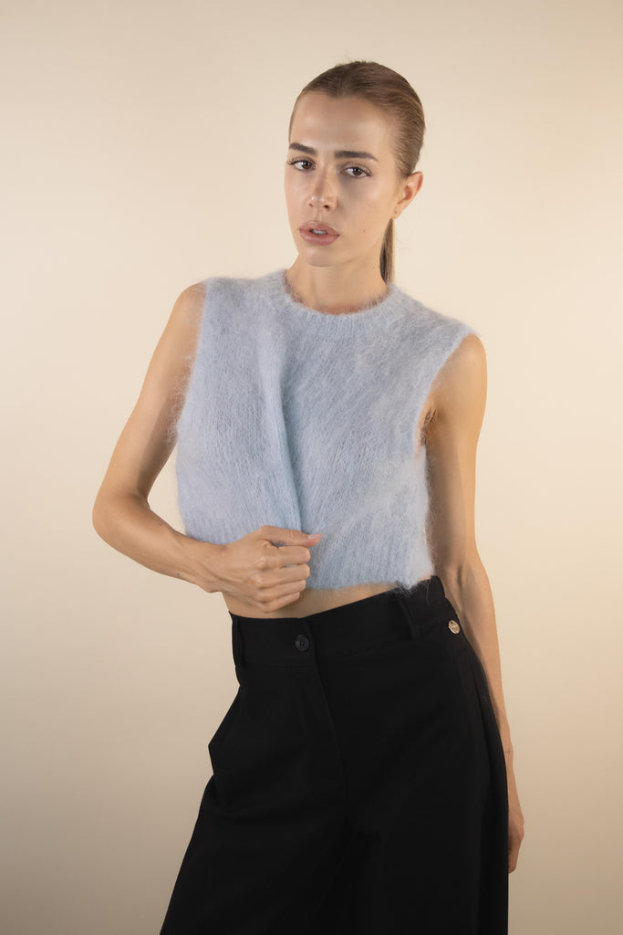 Gilet celeste polvere GL664-01 POLVERE 205 EGG FAMILY 