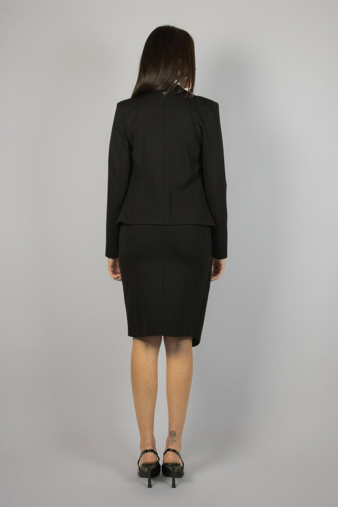 Blazer nero in punto Milano Ambra AMBRAT16 NERO EGG FAMILY 