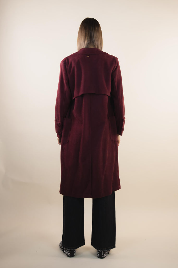 Cappotto leggero bordeaux sfoderato ZK4275T48 BORDEAUX EGG FAMILY 