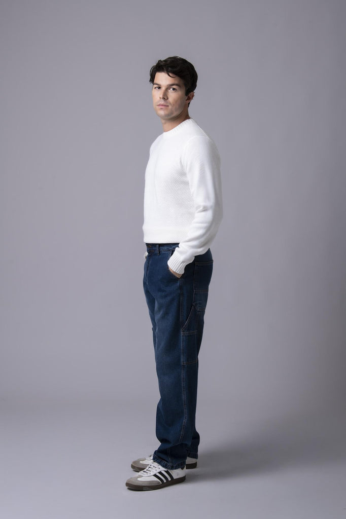 Jeans cargo Q20785 DENIM EGG FAMILY 