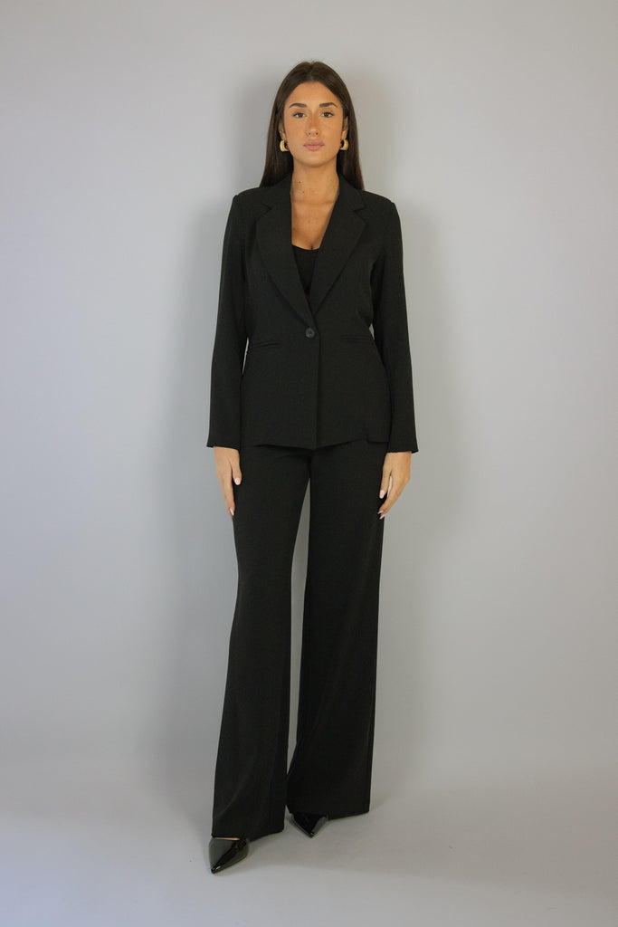 Pantalone palazzo nero 101/24 NERO EGG FAMILY 