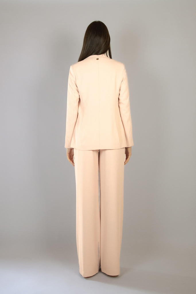 Blazer rosa chiaro con revers G507/24 ROSA EGG FAMILY 