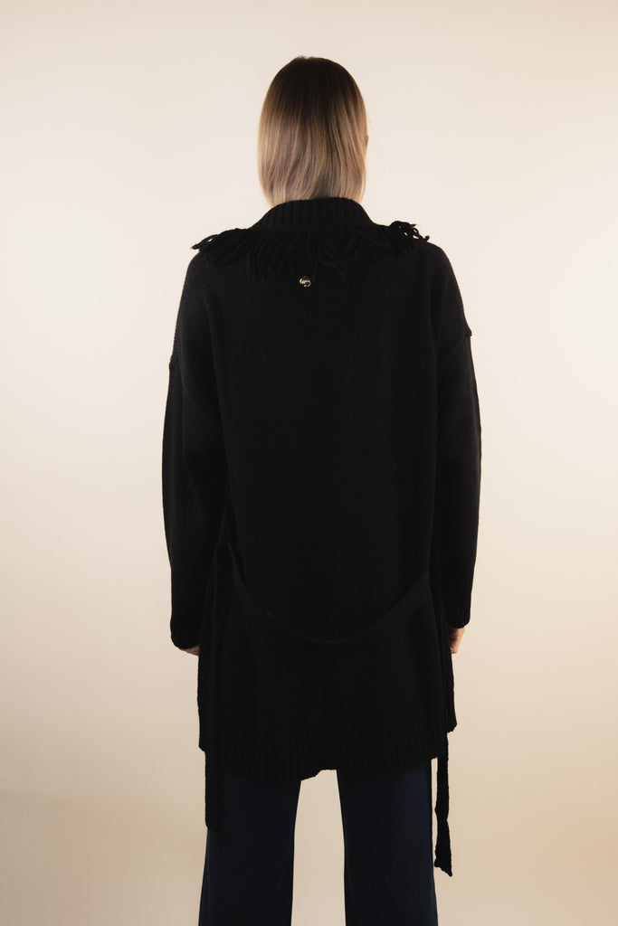 Cardigan Nero CR1033 NERO EGG FAMILY 