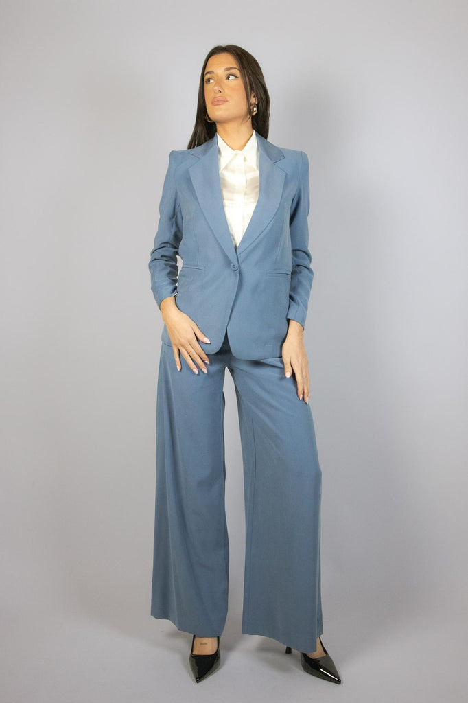 Blazer in viscosa color denim chiaro G517/21 DENIM EGG FAMILY 