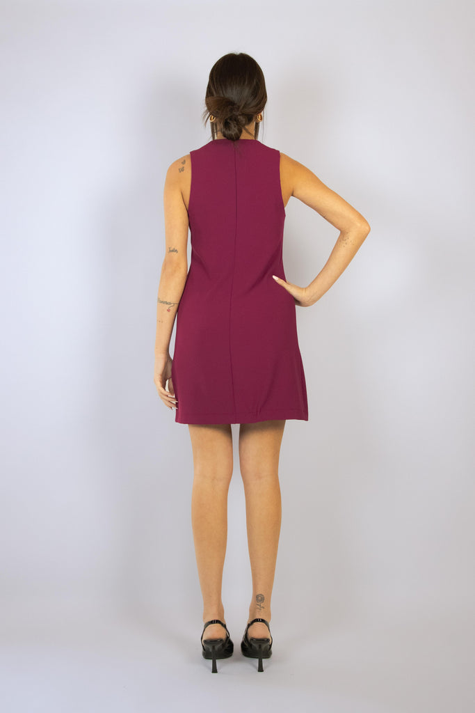 Abito tubino color rosso sangria G215/24 SANGRIA EGG FAMILY 